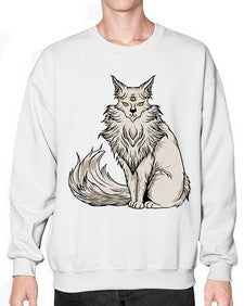 Cat 46# - cartoon animals- Sweatshirt - Crew