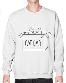 Cat Dad - cats- Sweatshirt - Crew