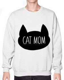 Cat Mom - cats- Sweatshirt - Crew