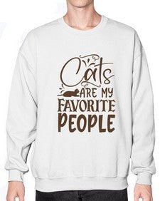 Cats Are My Favorite People Style 7# - cats- Sweatshirt - Crew