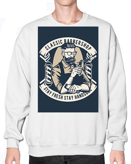 Classic Barber Shop657# - barber- Sweatshirt - Crew