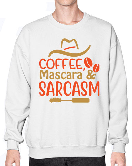 Coffee Mascara Sarcasm 21# -  fashion- Sweatshirt - Crew