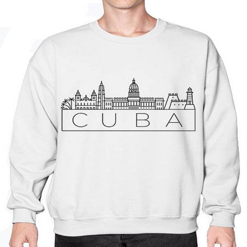 Cuba Minimal Skyline 635# - cities- Sweatshirt - Crew