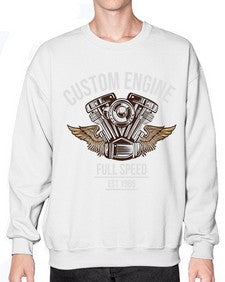 Custom engine 14# - motorcycle- Sweatshirt - Crew