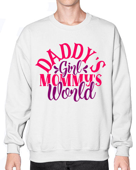 Daddys Girl Mommys World Style 68# - baby- Sweatshirt - Crew