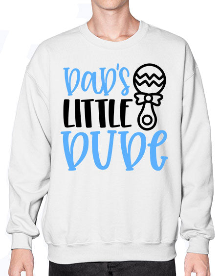 Dads Little Dude Style 301# - baby- Sweatshirt - Crew