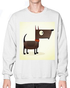 Dog 87# - cartoon animals- Sweatshirt - Crew