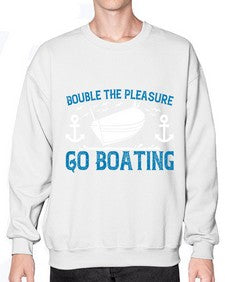 Double the Pleasure Go Boating 15# - boats- Sweatshirt - Crew