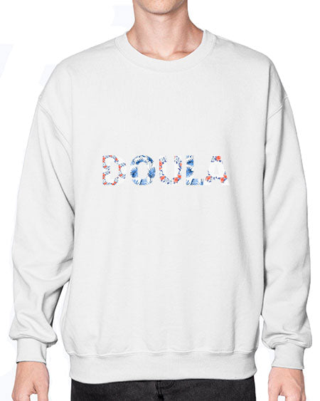 Doulashirtfloralbirthteamgift728# - doubla- Sweatshirt - Crew