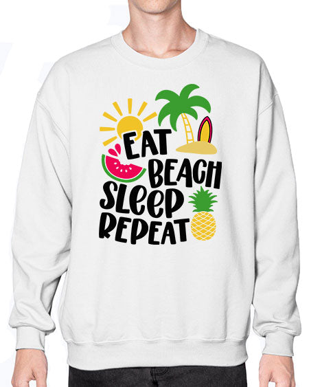 Eat Beach Sleep Repeat Style 47# - summer- Sweatshirt - Crew