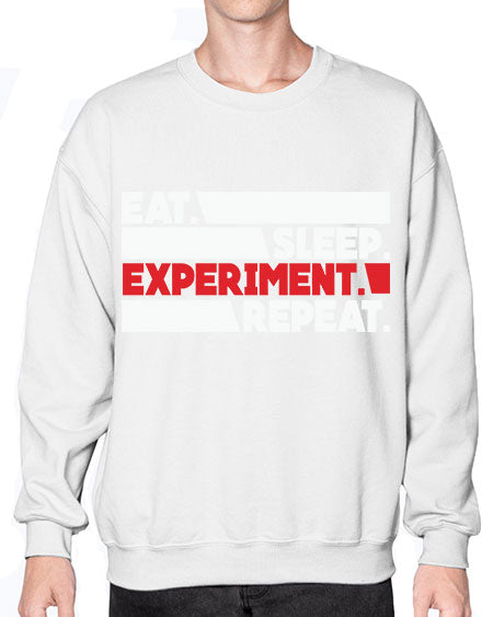 EatSleepExperimentRepeatScientistSkinite Scientist Skinite 274# - general science- Sweatshirt - Crew