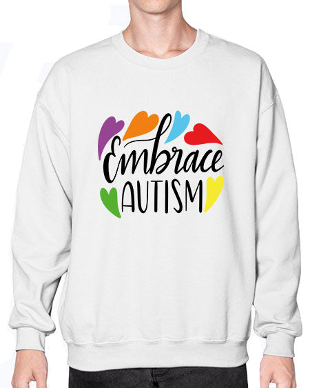 Embrace autism 485# - autism- Sweatshirt - Crew