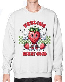 Feeling Berry Good Strawberry 964# - strawberry- Sweatshirt - Crew