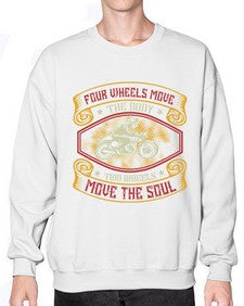 Four wheels move the body 20# - motorcycle- Sweatshirt - Crew