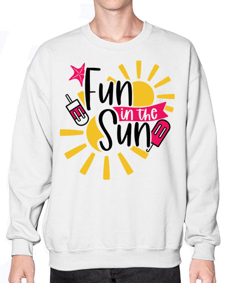 Fun In The Sun Style 45# - summer- Sweatshirt - Crew