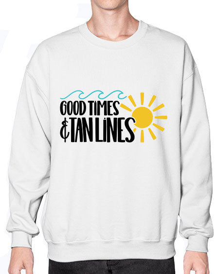 Good Times Tan Lines Style 43# - summer- Sweatshirt - Crew