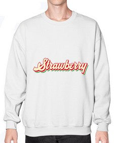 Groovy Summer Strawberry 1022# - strawberry- Sweatshirt - Crew