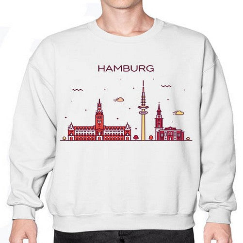 Hamburg 807# - cities- Sweatshirt - Crew