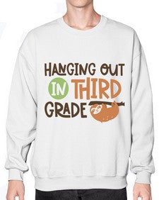 Hanging Out in Third 236# - third grade- Sweatshirt - Crew