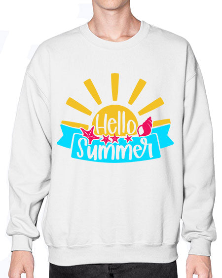 Hello Summer Style 38# - summer- Sweatshirt - Crew