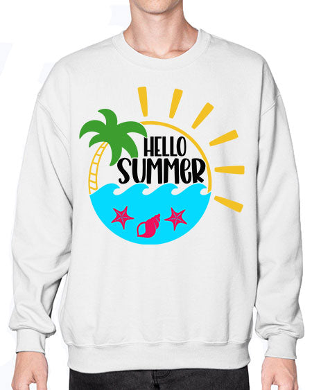 Hello Summer Style 40# - summer- Sweatshirt - Crew