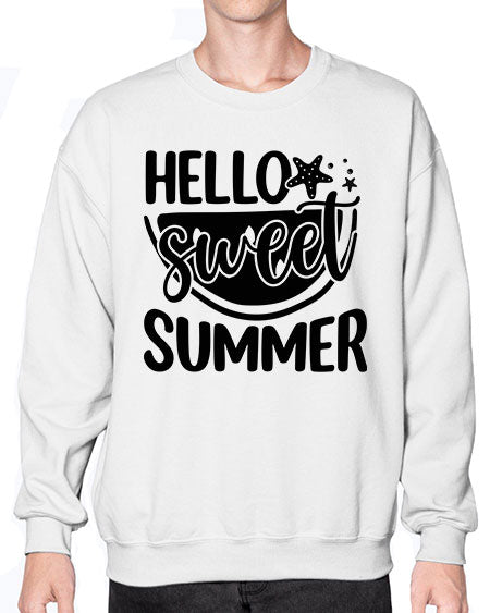 Hello sweet summer 01# - summer- Sweatshirt - Crew