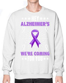HeyAlzheimerswearecoming 159# - alzheimers- Sweatshirt - Crew
