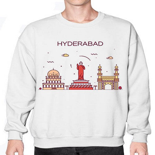 Hyderabad 916# - cities- Sweatshirt - Crew