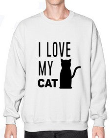 I Love My Cat Style 57# - cats- Sweatshirt - Crew