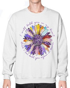 I Will Hold You In My Hear Alzheimer 178# - alzheimers- Sweatshirt - Crew