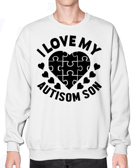 I love my Style 45# - autism- Sweatshirt - Crew