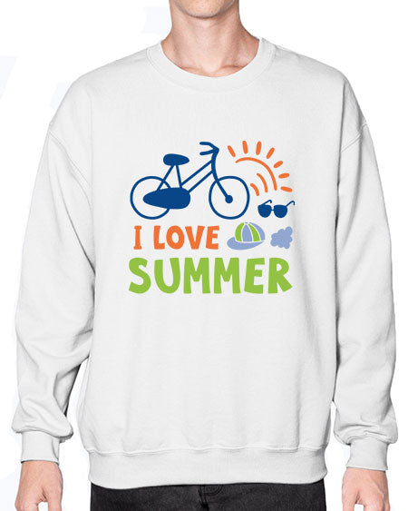 I love summer 92# - summer- Sweatshirt - Crew
