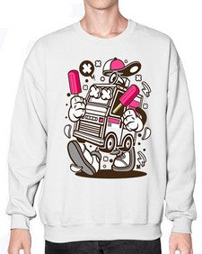 Ice Cream Truck 1173# - ice cream- Sweatshirt - Crew