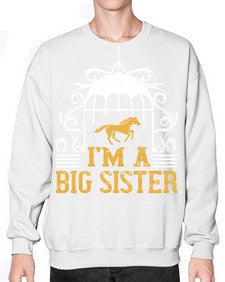 Im a big sister Style 38# - horse- Sweatshirt - Crew