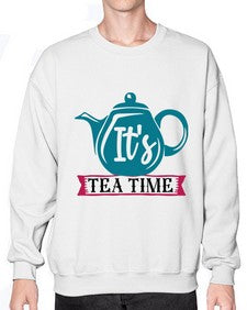 Its Tea Time 1240# - tea- Sweatshirt - Crew