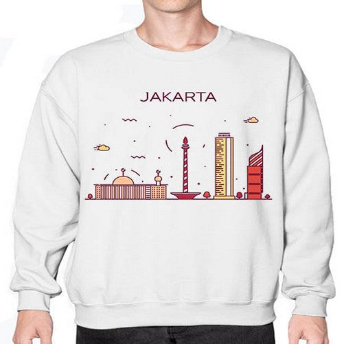 Jakarta 985# - cities- Sweatshirt - Crew