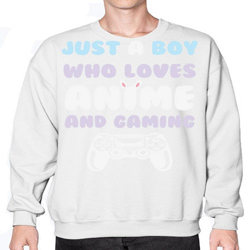 Just A Boy Who Loves 261# - anime- Sweatshirt - Crew