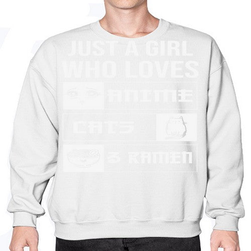 Just A Girl Who Loves 263# - anime- Sweatshirt - Crew