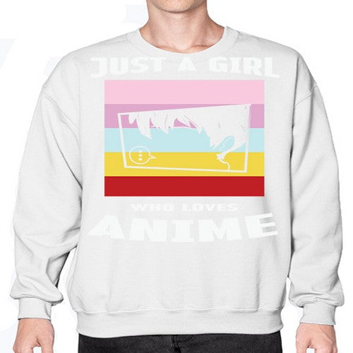 Just A Girl Who Loves Anime 265# - anime- Sweatshirt - Crew