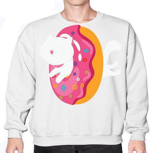 Kawaii Cat Donut Anime Lover Anime 267# - anime- Sweatshirt - Crew