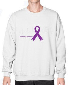 LOVE Gifts for Survivors National Alzheimers Awareness 191# - alzheimers- Sweatshirt - Crew