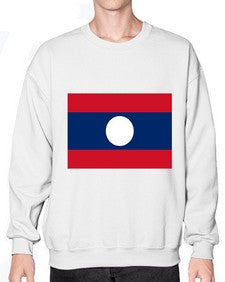 Laos 1111# - world flags- Sweatshirt - Crew