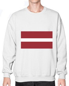 Latvia 1117# - world flags- Sweatshirt - Crew