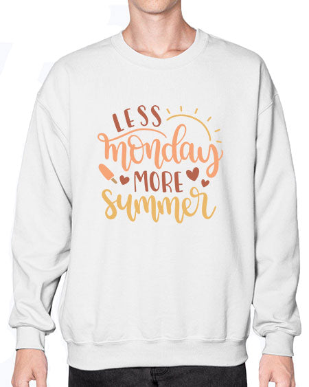 Less monday more summer 90# - summer- Sweatshirt - Crew