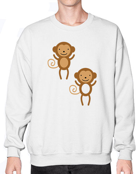Little_monkeys_MF_5814 - monkey- Sweatshirt - Crew
