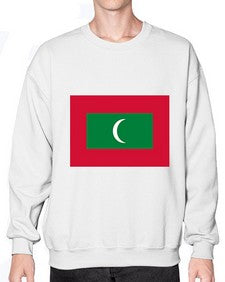Maldives 1219# - world flags- Sweatshirt - Crew