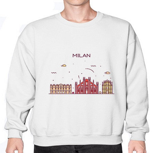 Milan 1297# - cities- Sweatshirt - Crew