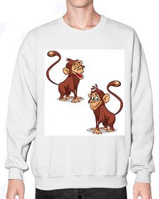Monkey 175# - cartoon general- Sweatshirt - Crew