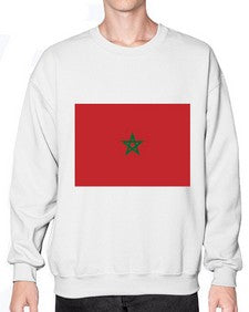 Morocco 1351# - world flags- Sweatshirt - Crew