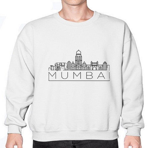 Mumbai Minimal Skyline copy 1380# - cities- Sweatshirt - Crew
